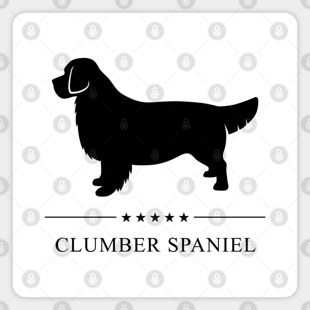 Clumber Spaniel Black Silhouette Magnet by millersye